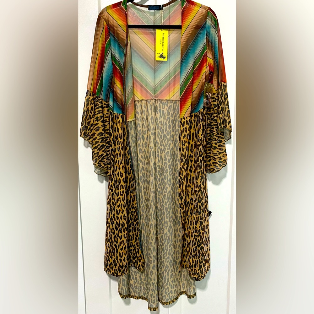 NWT The Haisley Multi Patterned Duster - Picture 4 of 8